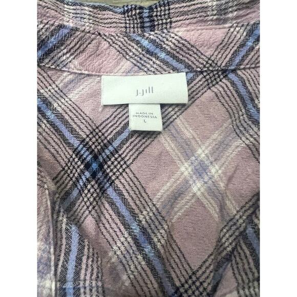 J.Jill Purple and Blue Flannel - Picture 3 of 6